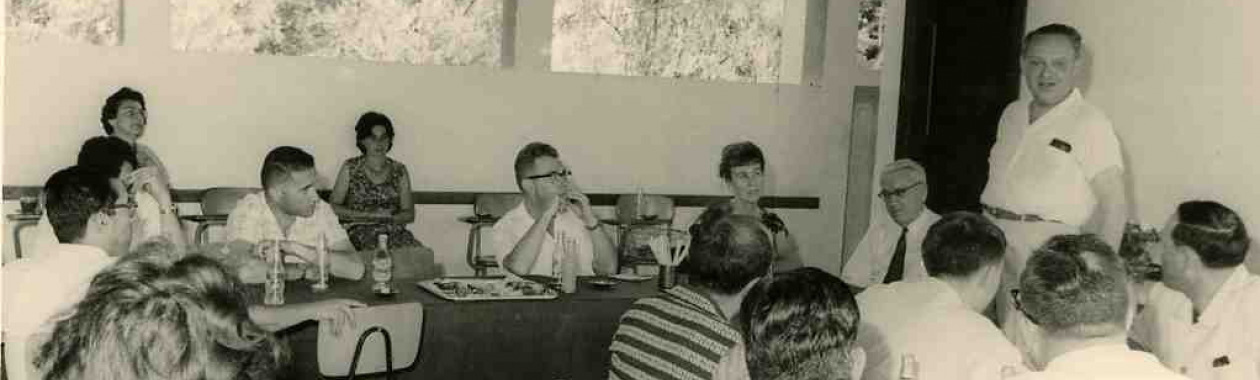 Prof. Moshe Davis first lectures at the Institute, 1960's
